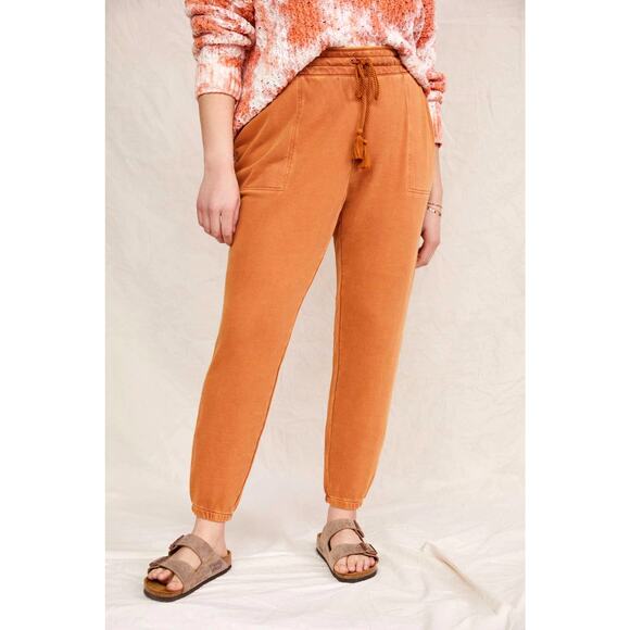 NWT Anthropologie Adjustable Tasseled Joggers - Plus Size 1X - Picture 1 of 5